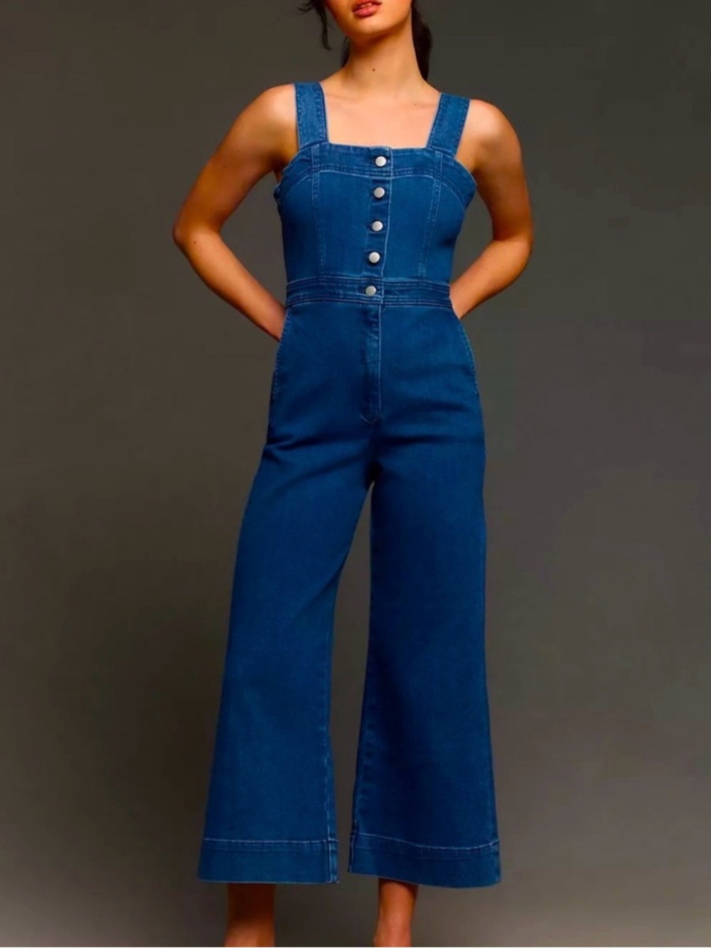 Maeve Anthropologie The Collette Denim Overall Jumpsuit